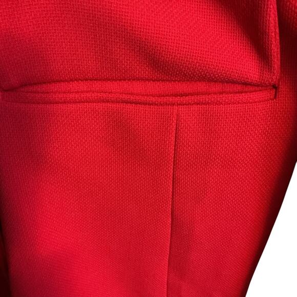 INC International Concepts Blazer Womens Size L Red Jacket Gold Double-Breasted - Picture 7 of 12